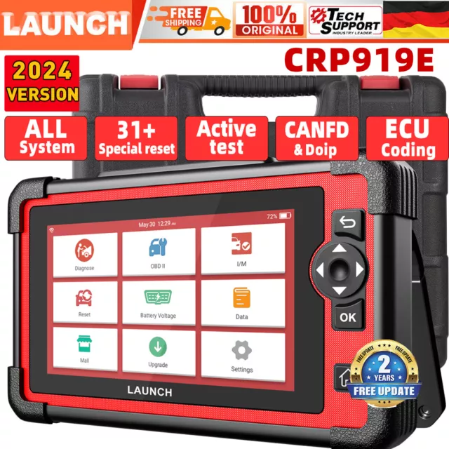 2024 Launch CRP9193 PRO KFZ Diagnosegerät Profi Auto OBD2 Scanner ECU Key CODING