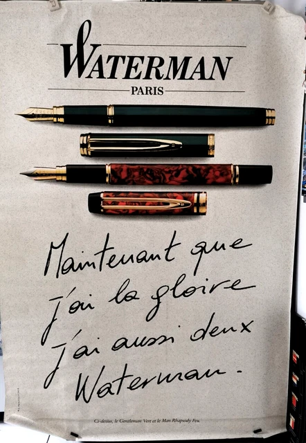 Publicité ancienne crayon porte plume Waterman 1925 Puybelle issue de magazine