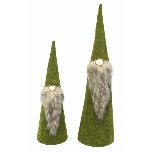 Wichtel " Verde ",2er Set,Decorativo Abitare Accessori Richiamo Visivo Autunnale