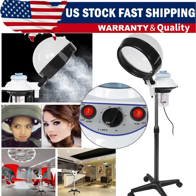 Professional Hair Salon Hooded Floor Hair Bonnet Dryer Stand Rolling