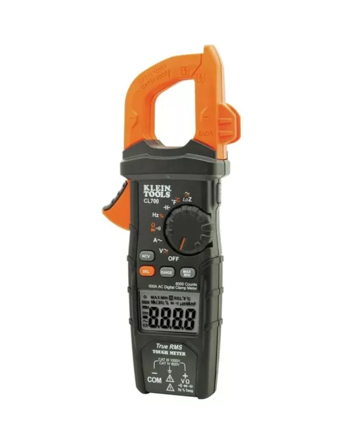 Klein Tools CL700 1000V Digital Clamp Meter Kit w/ AC Auto-Ranging TRMS New