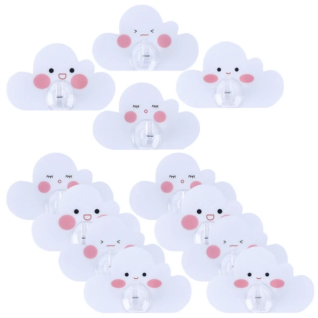 12 Pcs Cloud Hook Kids Cute Wall Hangers Decorative Paintings