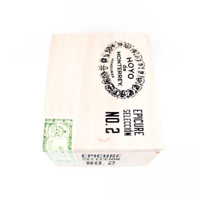 Hoyo de Monterrey Epicure Seleccion No. 2 Wood Cigar Box 5.75" x 4.75" x 3.75" 2