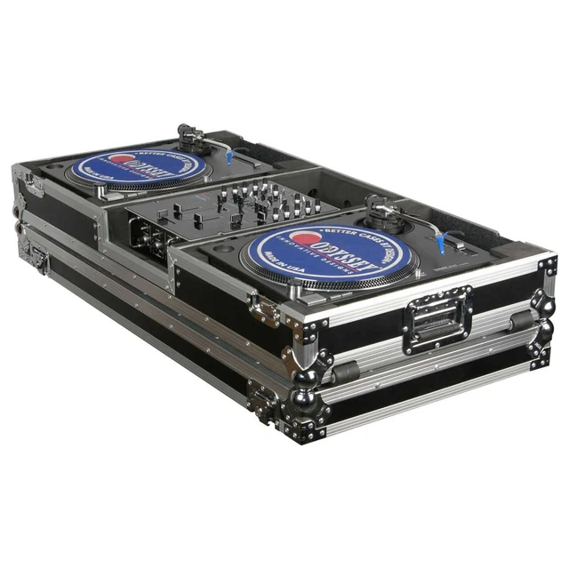 Odyssey FZBM10W, 10″ Format DJ Mixer and Two Turntables Flight Coffin Case