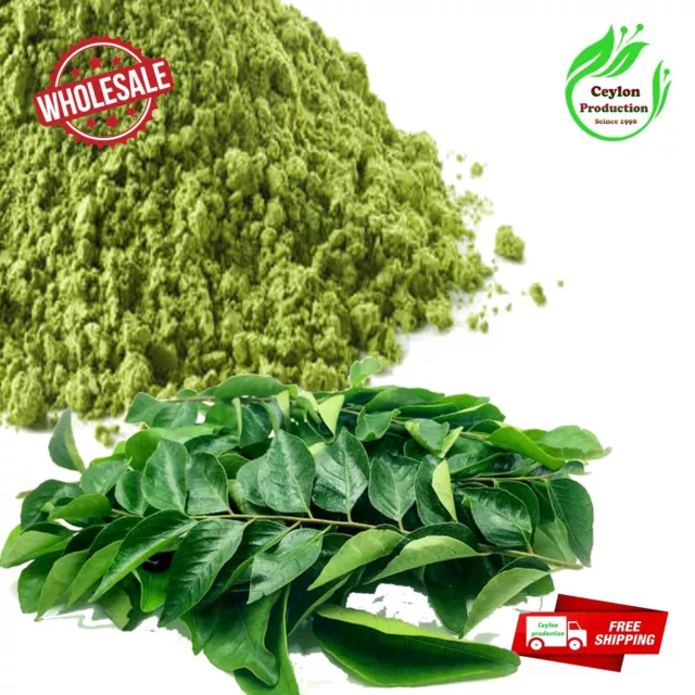 Dried Curry Leaves ground powder Pure Organic Natural(Murraya Koenicll) ceylon