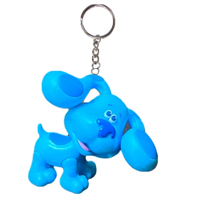 NICK JR NICKELODEON Blues Clues Key Ring Keychain Ornament Pvc Figure ...