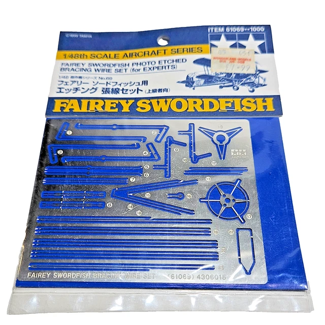 Tamiya Photo-Etched Bracing Wire Set For 1/48 Scale Fairey