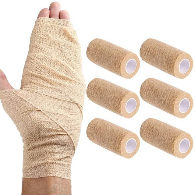6 confezioni benda autoadesiva coesiva, 10 x 450 cm, autoaderente WrE8N8