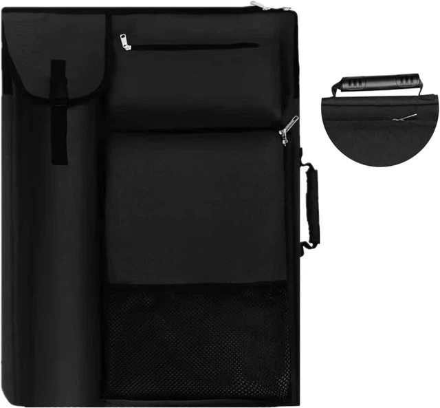 Art Portfolio Case 19 X 25,Drawing Portfolio Case with Backpack for Artist,Portf