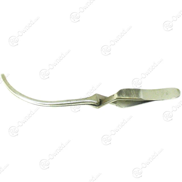 Pilling 35-3066 DeBakey Curved Cross-Action Bulldog Clamp