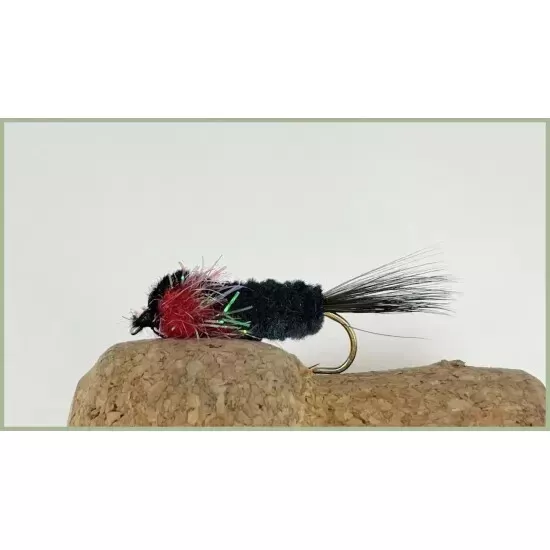 4,6 8 FLY fishing trout Wet Streamer RED, GREEN, WHITE FRITZ MONTANA flies  B/BL £2.99 - PicClick UK