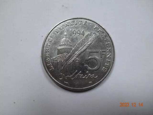 5 Francs Voltaire, 1994