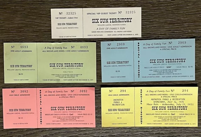 Six Gun Territory Willow Grove Park Tickets 1975
