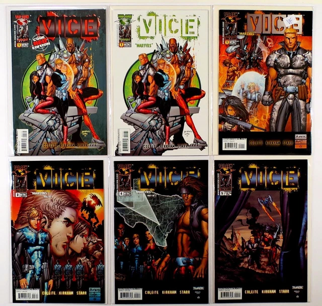 Vice Martyrs Top Cow Lot Of 6 Comics #1 1 1 Variant 3 4 5 (Vf/Nm)