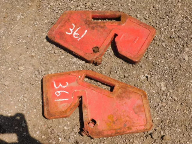 Massey Ferguson Tractor, Suitcase Weights x 2, Tag #361