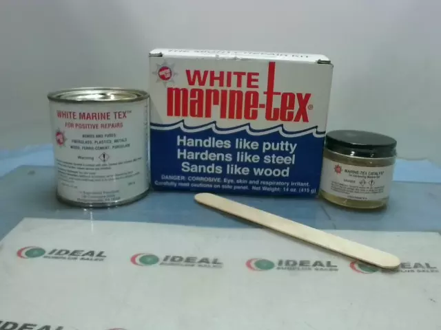 Marine-Tex RM302K Epoxy Putty Repair Kit Gray 14oz With Mixing  - New In Box