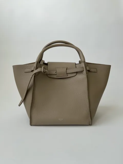 CELINE SMALL BIG Bag Grained Calfskin Leather In Light Taupe $2,200.00 -  PicClick