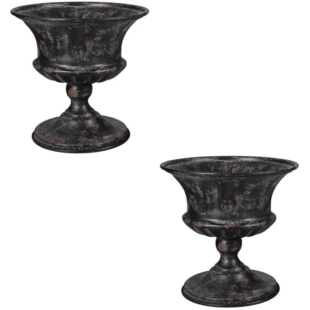 2 uds jarrón de urna retro maceta plantadora urna jarrón de flores