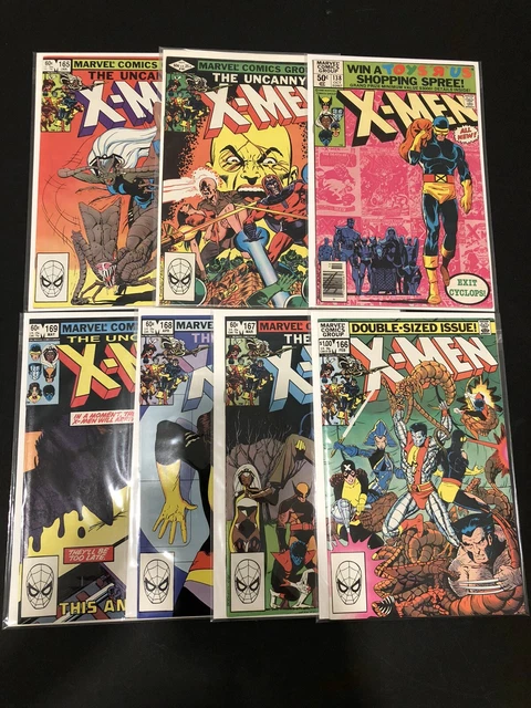 Uncanny X-Men #138-169.  Lot of 7 Bronze Age Keys. F-VF! No Reserve! Marvel