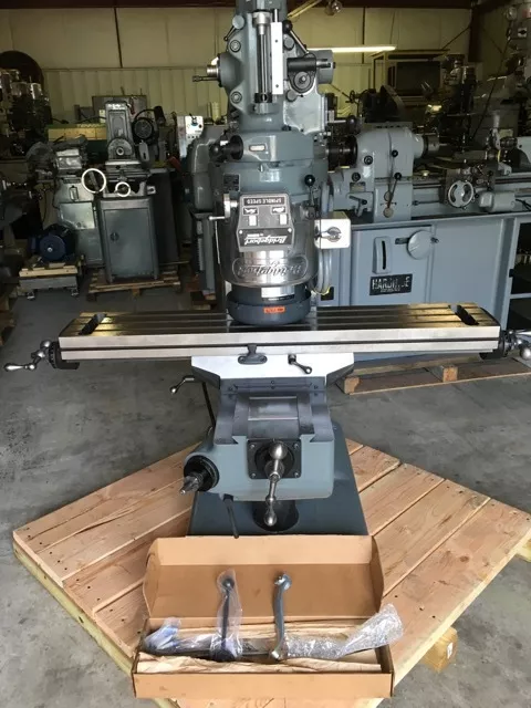 Bridgeport Milling Machine with 48" Table & 2hp Vari Speed Head, 1 Year Warranty