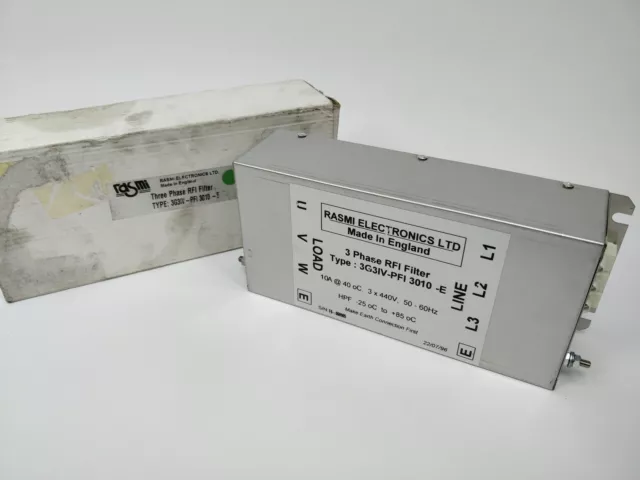 RASMI ELECTRONICS LTD 3G3IV-PFI-3010 Filtro RFI 3 fasi