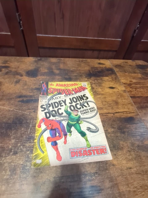 The Amazing Spider-Man #56 1St Captain Stacey! Silver Age Marvel Comics 1967!