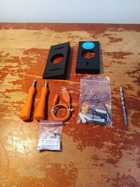 Kit Ring Video Doorbell Pro 2 Torx T15 Herramienta Destornillador USB Cargador Cable Nivel