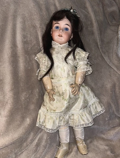 Ancienne Poupée Allemande Porcelaine Articulée 20 Cm – Marquée 3 – Vers 1915-1920