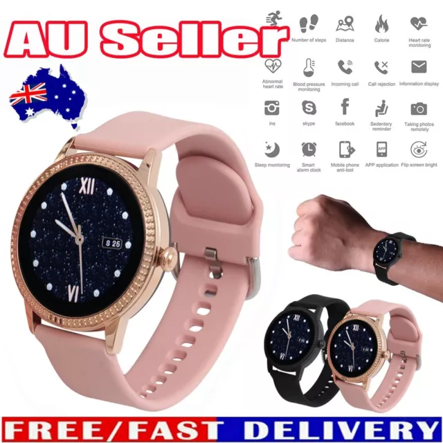 Smart Watch Women Men Heart Rate For Phone Android Bluetooth Waterproof