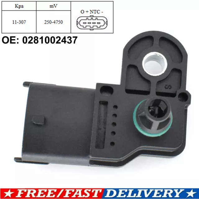 MAP Sensor Air Boost Intake Pressure Sensor For Vauxhall Astra Vectra Signum