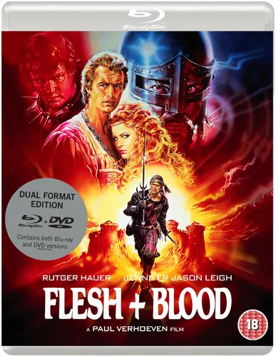 Flesh and Blood DVD (2018) Rutger Hauer, Verhoeven (DIR) cert 18 2 discs