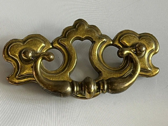 Large Brass Drawer pull/handle Replacement Retro Handle W/patina