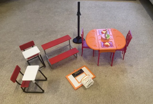 Doll furniture and One Stand bundle,Read Description.