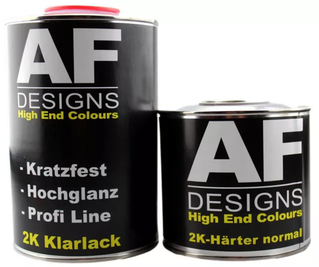 FÜR Jeep QSP Dark Silver Metallic 2,5L Autolack Set Klarlack Härter 2