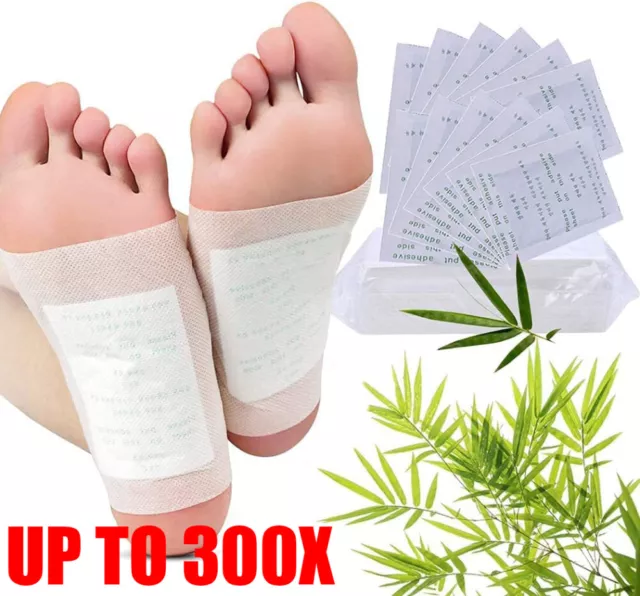 300X Detox Entgiftung Entschlackung Vitalpflaster Fusspflaster Bambus Foot Pad