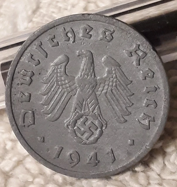 WW2 German 1 Pfennig Zinc Coin