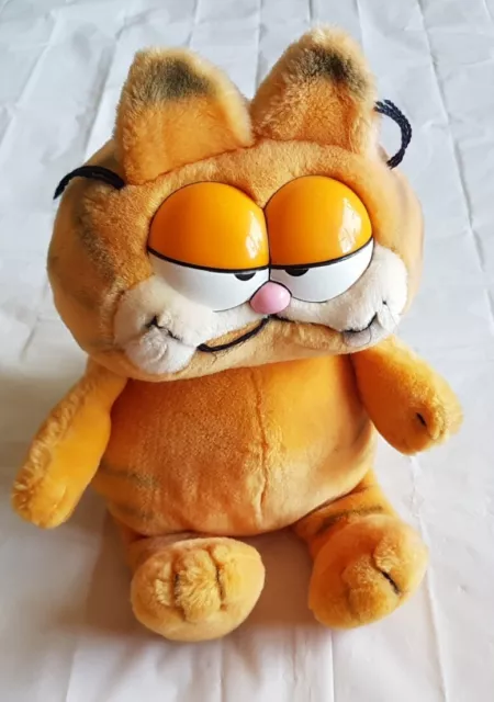 Garfield Soft Plush Toy 1981 Fun Farm 15’’- Vintage Sitting Classic Fat Cat