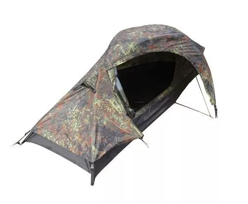 One Man Flecktarn Recon Tent - Camo Military Army Camping Hiking Backpacking New