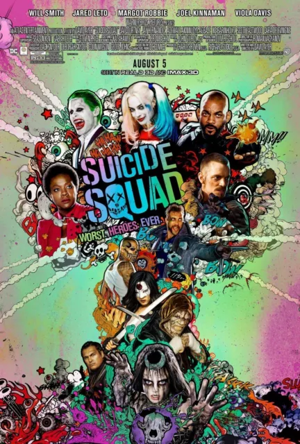 AMC Stubs IMAX Suicide Squad Harley Quinn 11x17 Cardstock Original