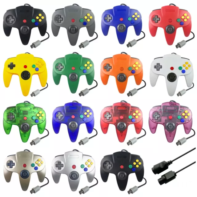 Controller GamePad Kontroller 🎮✅ in versch. Farben für Nintendo 64 / N64 (NEU)