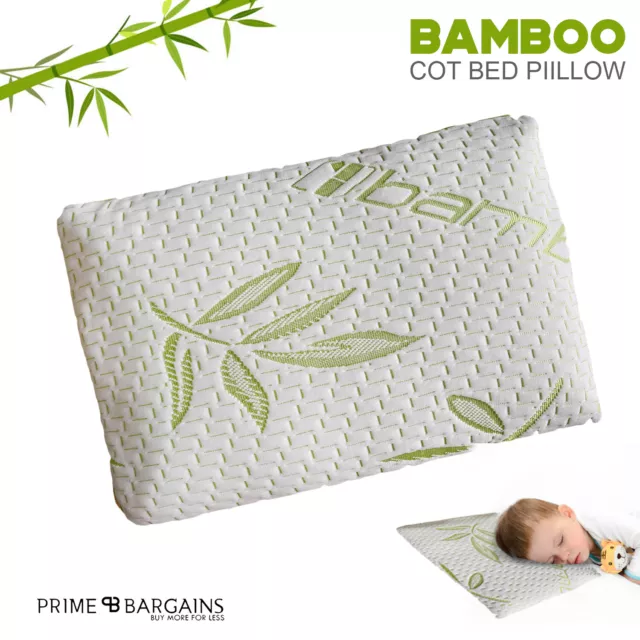 1/2/3/4X Bamboo Memory Foam Cot Pillow Bed Baby Soft Toddler Bedding Sleeping