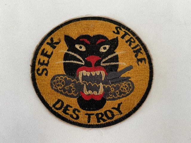 Original Tank Destroyer Large Pocket Patch , Seek, Strike, Destroy Original Tank Destroyer Large Pocket Patch , Seek, Strike, Destroy