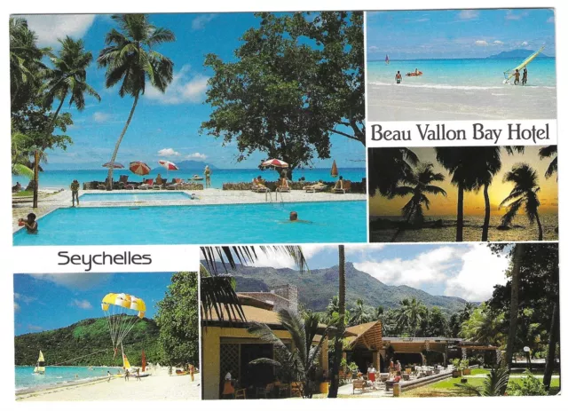 SEYCHELLES - BEAU VALLON BAY HOTEL, MAHE 1987 Postcard