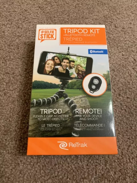 ReTrak Selfie Tripod with Bluetooth Remote