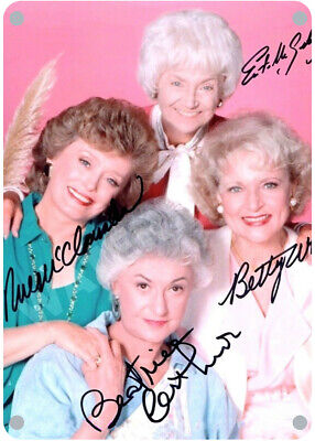 Betty White Bea Estelle Rue Signed Photo Reprint Metal Sign Wall Poster Plate
