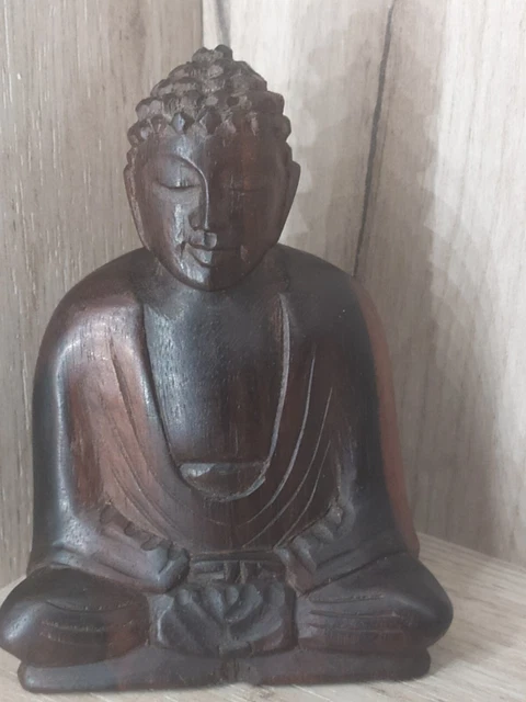 Bouddha Méditant, Figurine D'ornement de Bouddha Thaïlandais Statue de Bouddha Assis Sculpture Figurine Artisanat pour la Décoration d'art de Jardin à