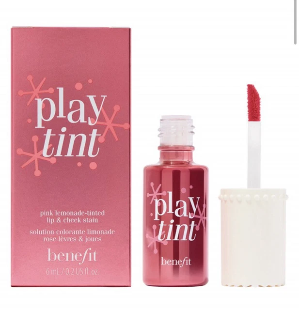 Benefit PLAY TINT Playtint Rosa Limonada Tinte Tintado LABIOS Y MEJILLAS Mancha 6 ml