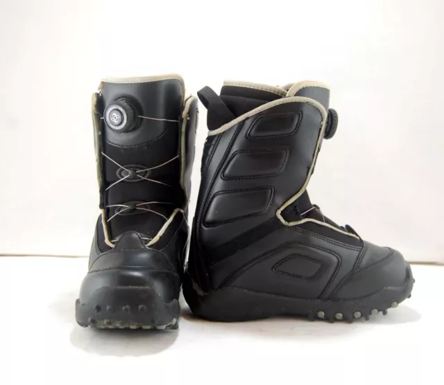 Femmes Atlantis Noir Bleu Snowboard Bottes Boa Système Lacets Taille 5