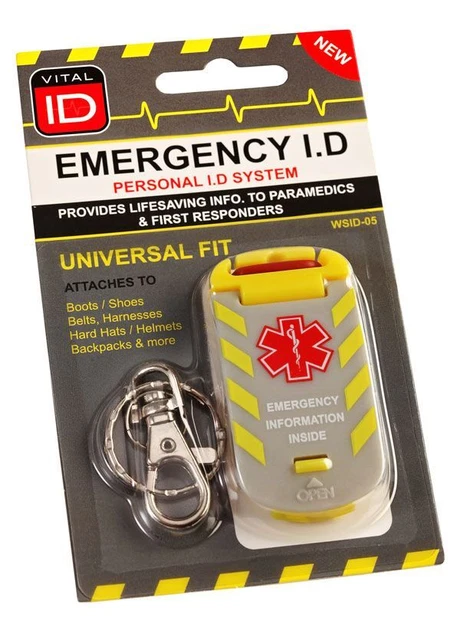 Vital ID Urgence Identité Universel Tag WSID-05