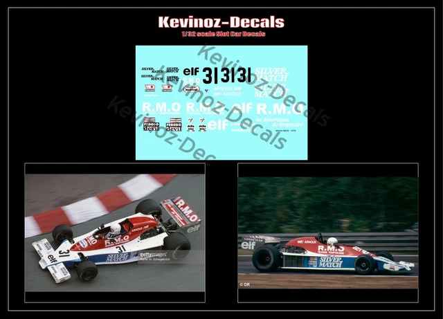 1/32 SCALE DECALS for F1 Martini Mk23 from 1978 £4.70 - PicClick UK